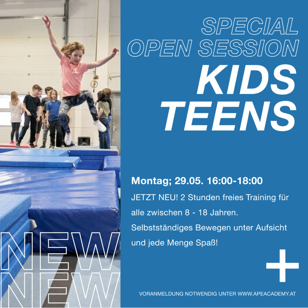 Parkour und Freerunning Freies Training Kinder Wien