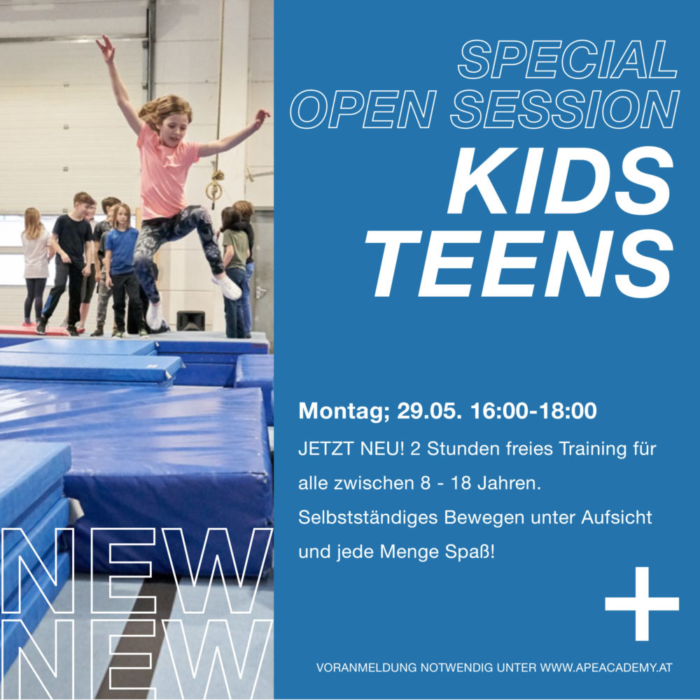 Parkour und Freerunning Freies Training Kinder Wien